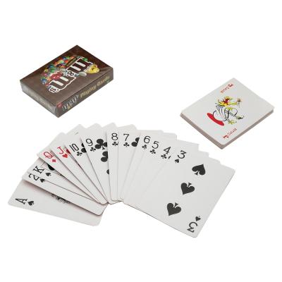 China Custom Poker Card Logo Printed OEM Paper Playing Poker Card for sale