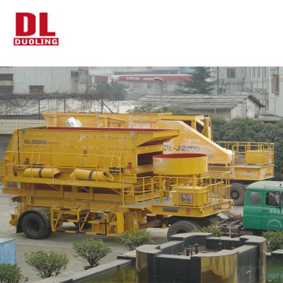 China CONE MOVABLE RAIL MOUNTED CRUSHER DUOLING PORTABLE CRUSHING PLANT easy operation for sale