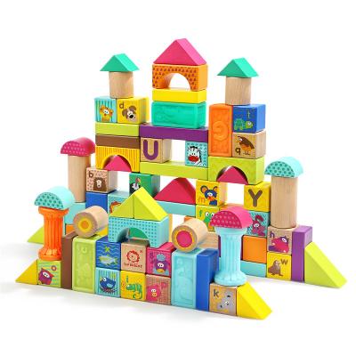 China Construction Toy TopbrightFactory Made Wood Building Blocks Arabic Triangle Montessoir Educational Toys Balsa Wood Blocks Sheets for sale