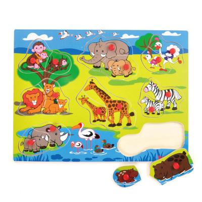 China Wholesale new products jigsaw puzzle cartoon toy pig happy animals anime one piece jigsaw puzzle wooden animal factory for sale