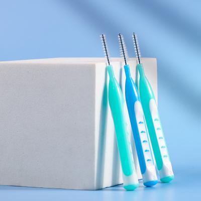 China Orthodontic Dental I-Shape Interdental Brush With Cap Adults CJS-026 for sale