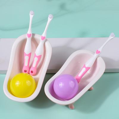 China Wholesale New Baby Ultra-fine Extra Soft Extra Soft Bristle BPA Free Round Head Baby Toothbrush Round Head Toothbrush for sale