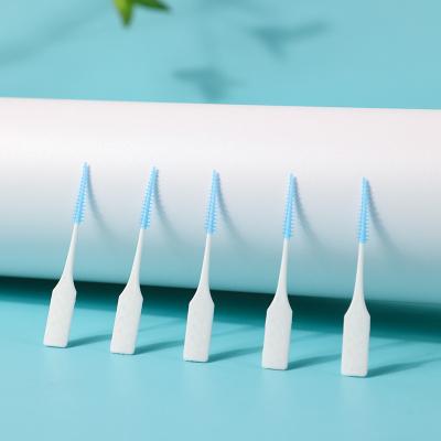 China PP+TPR PERFCT 40pcs Ultra Soft Rubber Interdental Brush Dental Clean Eco Friendly Rubber Interdental Toothbrush for sale