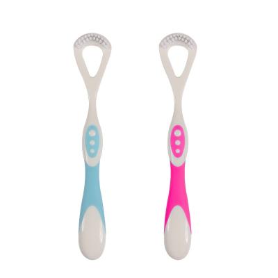 China Nylon High Quality Best Selling Popular Oral Hygiene Cleaner Adult Tongue Brush for sale