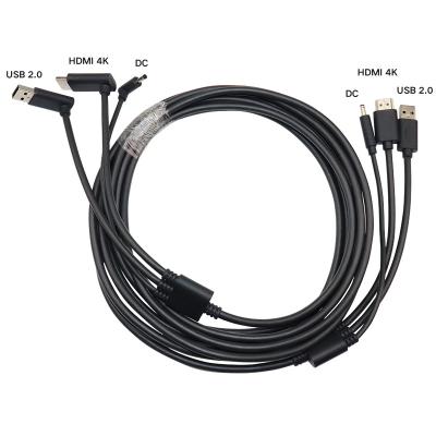 China Copper driver 5m ps vr headset cable HDMI USB 3.5mm dc 4k 60hz vr cable link tin copper cable for HTC VIVE for sale