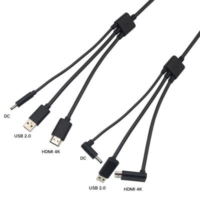 China Tinned Copper Conductor 3glasses VR Cable VR Gaming Cable HDMI USB 3.5mm DC 4k 60hz 5m VR Connecting Cable For HTC VIVE for sale