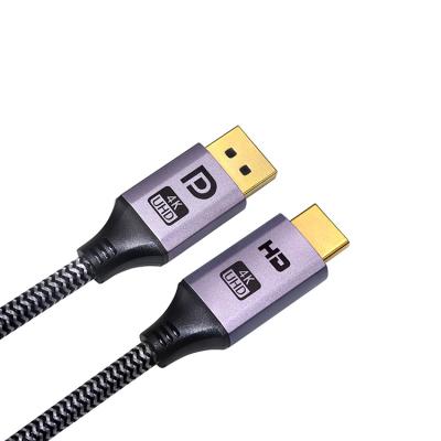 China Laptop Computer Application Multimedia Displayport to Hdmi Cable male to male displayport support 4k 60hz to hdmi cable for sale