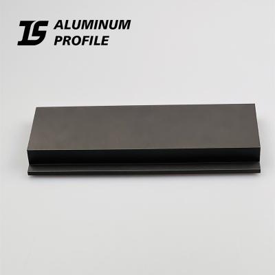 China Popular Customized Decorations Various Colors Polished Brushed Black Matte Anodized Extrusion Handle Aluminum Profile for sale