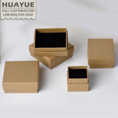 China Ring Box Foam Inserts Necklace Paper Collection Pendant Cover Ring Bangle Necklace Earring Jewelry Wholesales Kraft Paper Bracelet and Base Jewelry Packaging Box for sale