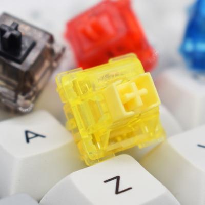 China Linear GATERON INK transparent red blue yellow red switch interruptor game teclado keyboard V2 for sale