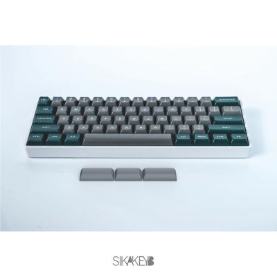 China hotswap double color RGB Anti-ghosting SIKAKEYB SK1 60% wire mechanical keyboard custom wireless keycap PBT wireless mechan black white for sale