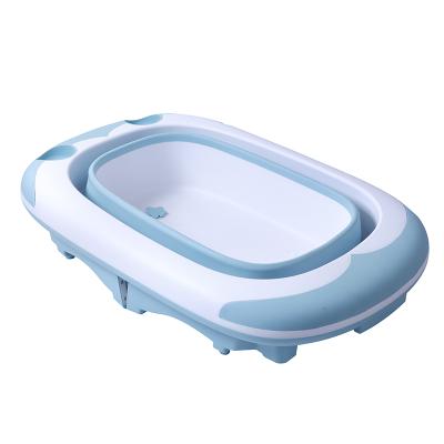 China Cheap Price Sustainable Portable Foldable Kids Bathtub Plastic Free Folding Baby Newborn Bathtub for sale