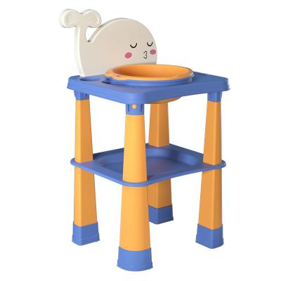 China Portable Cartoon Whale Pattern Cartoon Baby Hand Sink Plastic Rack For Kids Baby Washing Table for sale