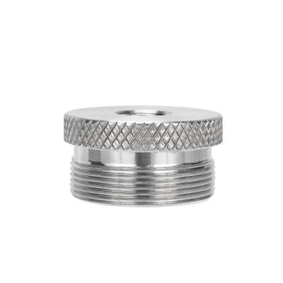 China TITANIUM 1/2-28 or 5/8-24 GR5 Titanium Trap Replacement Threaded End Cap for 1.45' OD 7