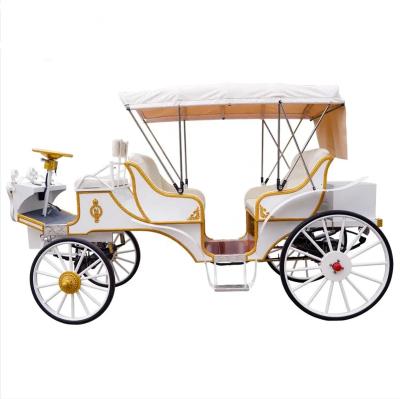 China Factory Price Guided Horse Cart Trolley Princess Wedding Horse Cart Marathon Victoria Horse Carts For Sale for sale