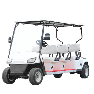 China New Golf Place Design 6 Seats Chasing Car With Golf Cart Wholesale Price Lithium 72V Golf Mistakes With Cooler for sale