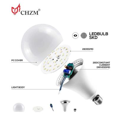 China CHZM Desk Free Sample E27 B22 Led Bulb 5W 7W 9W 12W 15W 18W 85-265v 2 Year Warranty Led Bulb Lighting Lamp for sale