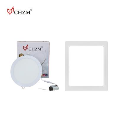 China Modern CHZM Ip20 Square 110v 220v 9w 12w 1Residential Two Round Waterproof Led Wall Panel Light Strip Wall Panel Light for sale