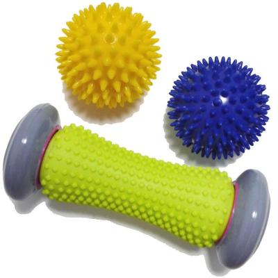 China 2019 New Design Foot Massager Roller and Hard Spike Ball Set Perfect for Plantar Fasciitis Recovery with Best Quality for sale