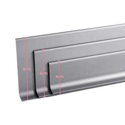 China Modern Factory Direct Aluminum Base Skirting Board Flooring Accessories Tile Trim Profile for sale