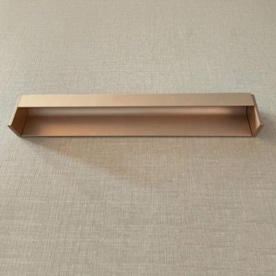 China Modern Embedded Aluminum Recessed Cabinet Door Pull Handle Drawer Pulls Concealed Cabinet Drawer Handle for sale