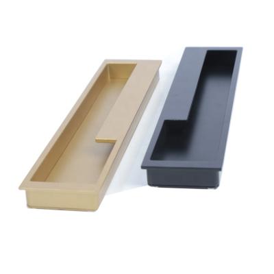 China Modern Modern Sideboard Drawer Hidden To Handle Recessed Zinc Alloy Pull Handles for sale