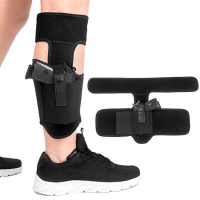 China Free Sample Adjustable Neoprene Concealed Carry Tactical Glock 19 Ankle Gun Holster for sale