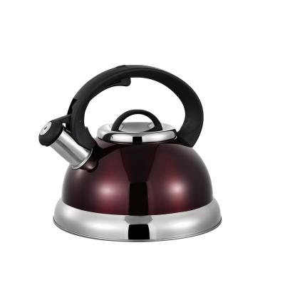 China Sustainable color cookware water kettle whistling tea kettle for sale