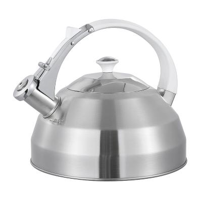 China Sustainable 201 Stainless Steel Tea Kettle Whistling Kitchenware for sale