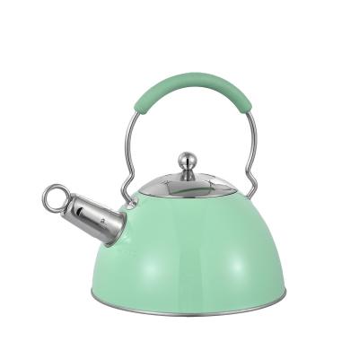 China Viable Color Stainless Steel For Water Whistling Tea Kettle for sale