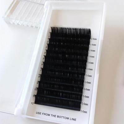 China Wholesale Soft Black Silk 12rows Synthetic Hair Lashes Different Mix Length Eyelash Extension Makeup Factory False Eyelashes for sale