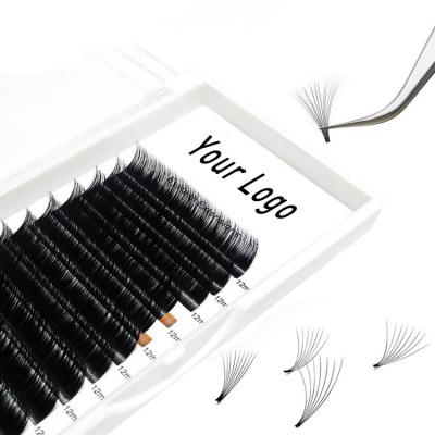 China Synthetic Hair Matte 8-20mm Fan Lash Fast Auto Fanning False Easy Eyelash Extensions For Beauty Salon for sale