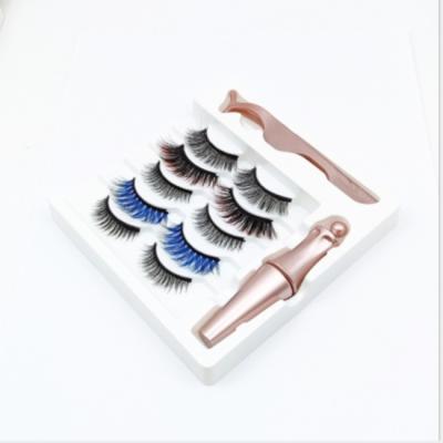 China Conical five pairs of five mixed magnetic natural dense eyelashes M-868 magnet false eyelashes for sale