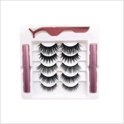 China Wholesale 3d magnetic eyelashes conical private label high quality magnet lashes box set with eyeliner for sale