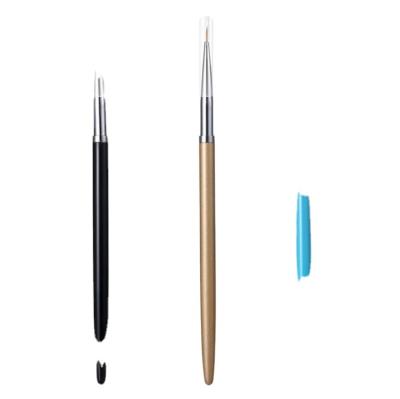 China 3 Sets 3in1 Nail Brush with Metal Rod And Wire Polish Pen Gel LXB-1804 for sale