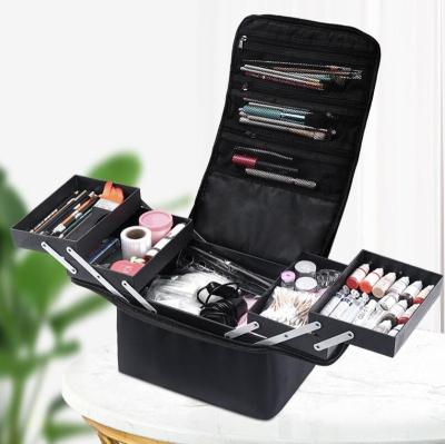 China Wholesale Multilayer Professional Customizable Makeup Kit Large Capacity Travel Bag from Fashoion for sale