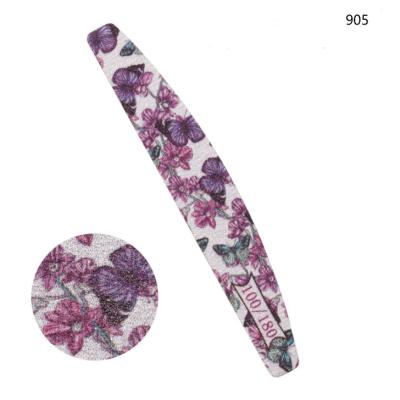 China New direct sales fashion eco-friendly personalized colorful half moon professional nail file for sale