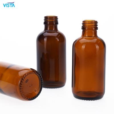 China 100ml Anti Oxidation Essential Oil Glass Bottle Jar Pharmaceutical Dropper Lid Amber Medicine Oil Glass Bottle Chemical Wholesale Jar for sale