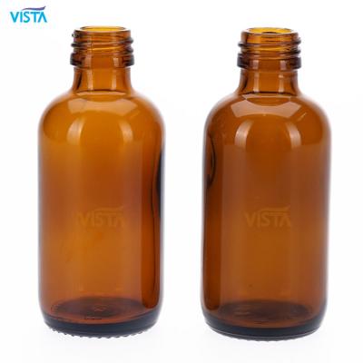 China Large 500ml Amber Boston Shape Medicine Glass Bottle Jar Chemical Pharmaceutical Hook Lid Twist Off Finished for sale