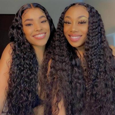 China Full Wig 100%, Lace Front Brazilian Human Hair Wig, Glueless Human Hair Deep Wave Natural Wave Full Lace Wig For Black Women for sale