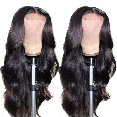 China Wholesale Body Wave Luxuve Body Wave Cuticle Aligned Hd Brazilian Transparent Swiss Deeper Lace 13X4 Lace Frontal Virgin Hair Wig for sale