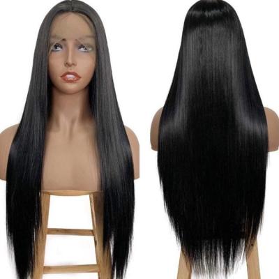 China 12A Raw Cambodian Hair Cuticle Aligned Straight Human Hair Wigs Seller HD Transparent Swiss Lace Front Wig Human Hair Straight For Black Women for sale