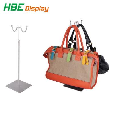 China Eco - Friendly Adjustable Display Rack Chrome Display Stand For Bag for sale