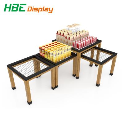 China Wire Mesh Promotion Retail Supermarket Metal Table for sale