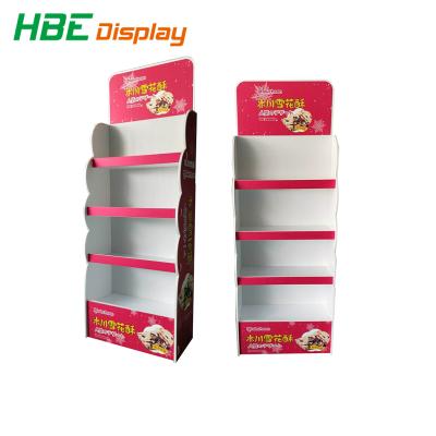 China Supermarket Retail Eco - Friendly Custom Pop Cardboard Paper Display Stand for sale