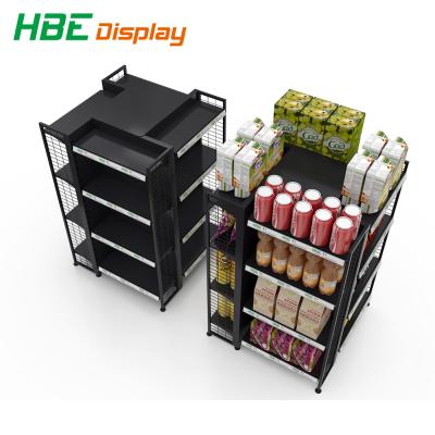 China Double Sided 4 Sides Show Racks Gondola For Store Racks Grocery Store Rack Customization Supermarket Shelves for sale