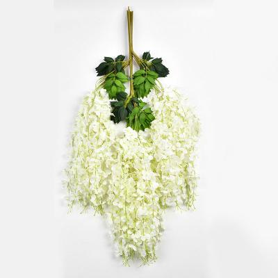 China Artificial Wisteria Walkway Wisteria Wisteria Minimalist White Artificial Flowers Fake Wisteria for sale