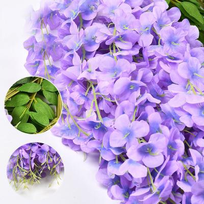 China Minimalist Artificial Wisteria Garland Wedding Arch Wisteria Flower Hanging Plants for sale