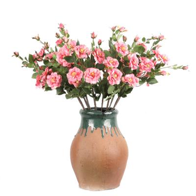 China Wholesale Minimalist Simulation Flower Plants Wedding Hotel Home Indoor Decor Artificial Rose for sale