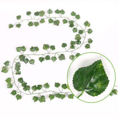 China Eco-Friendly Materials Best New Direct Sale Wholesale Ivy Foliage Plant Artificial Ivy Leaves Vines Fake Rattan for sale